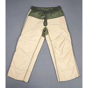 Vintage Military Pant Liner Mens Waist 28-32 Green Beige Wool‎ 29" Inseam M-1951